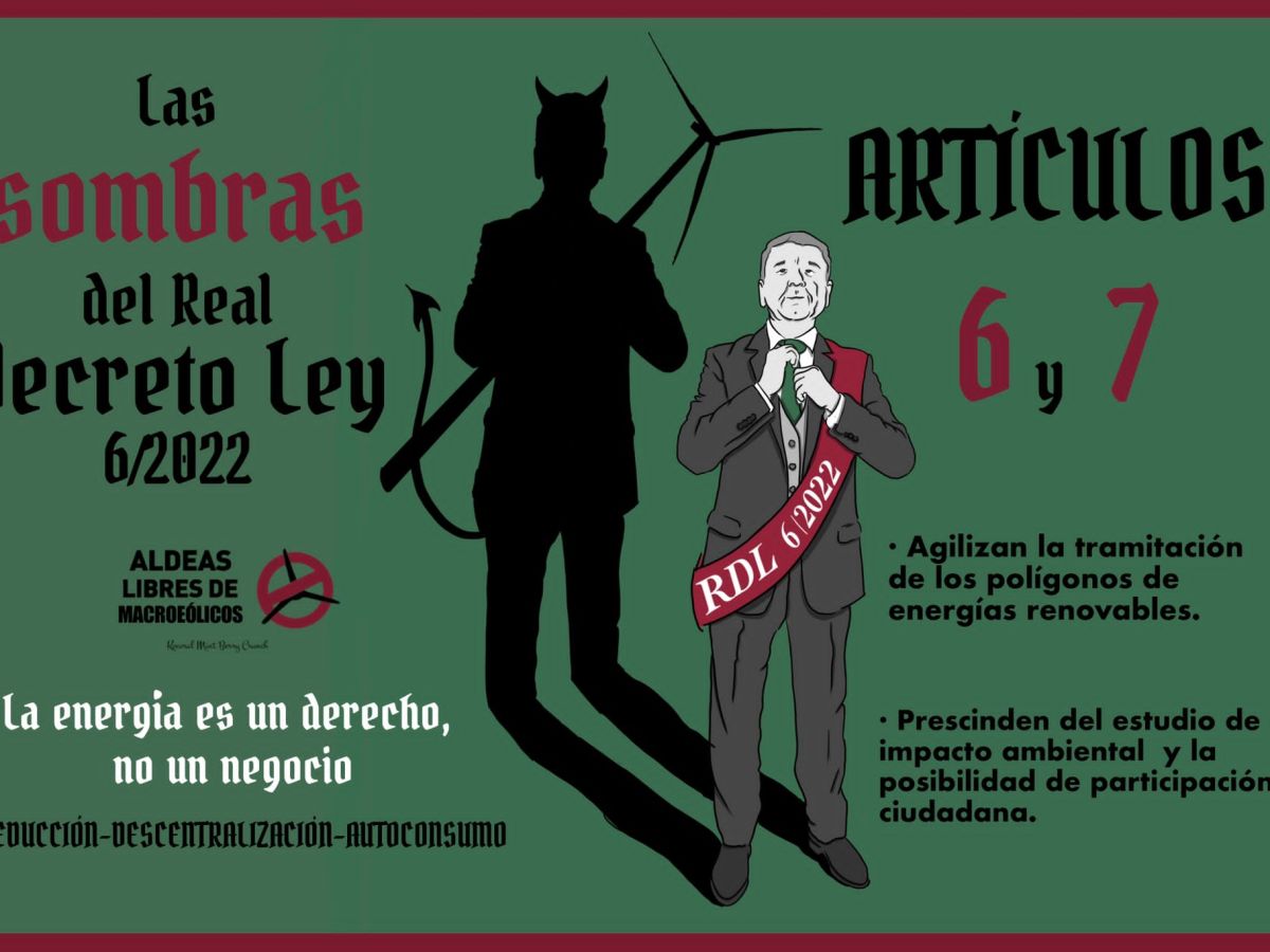 SITUACIÓN ACTUAL DE LA OPOSICIÓN CIUDADANA AL DECRETO EXPRÉS DE LAS&nbsp;RENOVABLES