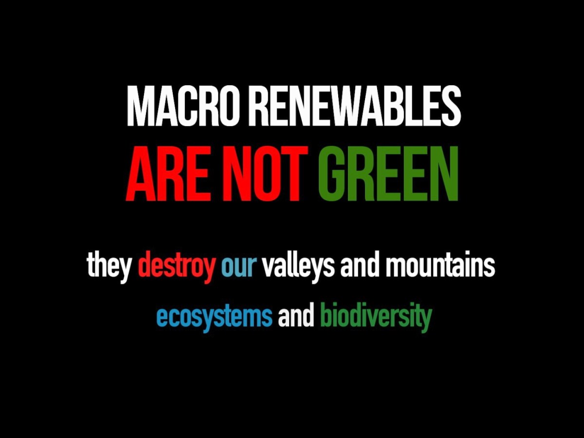 #areNOTgreen network campaign ⛰️